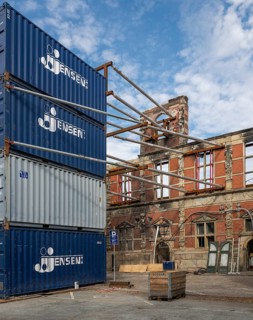 Ruins of the historic stock exchange, which burnt down in 2024, will be propped up, landmark,