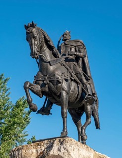 Equestrian statue of Skanderbeg, Main Square, Tirana, Albania