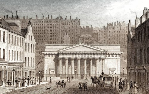 Royal Institution, from Hanover Street, Edinburgh, Scotland, 19th century, from Modern Athens by Th
