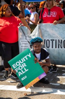 Montgomery, Alabama USA - 23 March 2025 - A walk to the Alabama state capitol was part of the 60th
