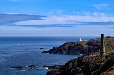Ruin, Levant Mine, Tin Mine, Tin Mine, Mining, Pendeen, Trewellard near St Just in Penwith, behind