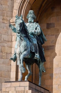 Dortmund, North Rhine-Westphalia, Germany - Kaiser Wilhelm Monument on Hohensyburg Castle, unveiled