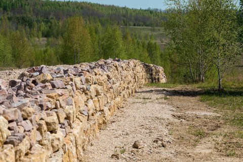 Germany, Lichtenberg, Thuringia, bismuth, post-mining landscape, cultivated landscape, dry-stone