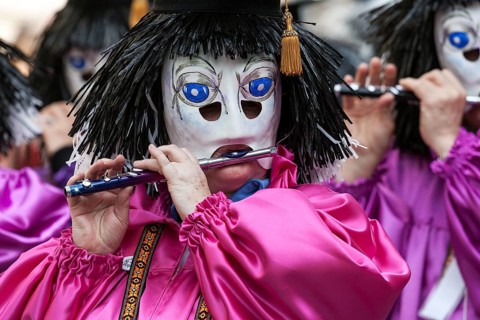 Basler Künstlerlarven, masks, Basler Fasnet parade, Basler Fasnacht, Basel, Switzerland