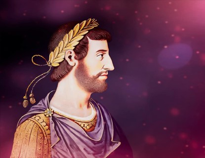 Hadrian or Publius Aelius Hadrianus Augustus, 76 - 138, Roman emperor, digitally edited