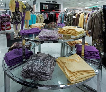 Department of women's outerwear, department store, Munich, Bavaria, Germany