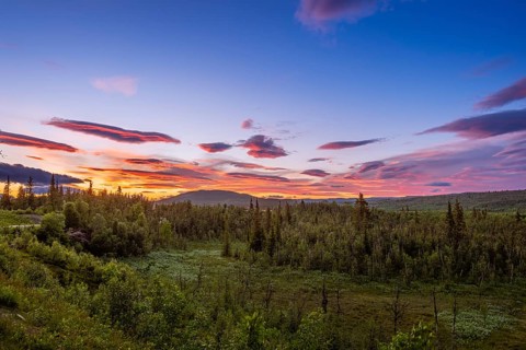 Panoramavegen, Hemsedal, Valdres, Innlandet, Norway