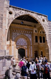 Swan Hellenic tour group visiting Beit Eddine, Beit ed Dine, Beiteddine Palace of Emir Bashir,
