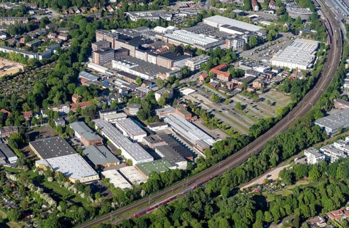 Europe, Germany, Hamburg, Bergedorf, Hauni, plant, works, Hauni plant, Hauni plants, tobacco