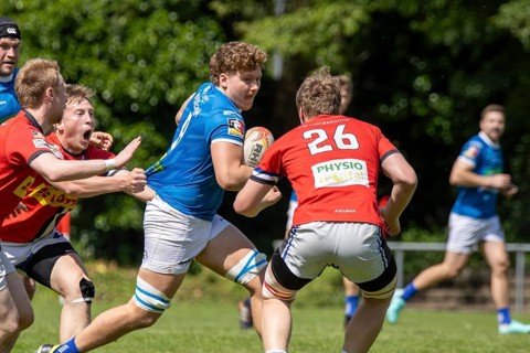 Heidelberg, 25.05.2024, Rugby 1st Bundesliga, Season 2023/24, Quarter-final: SC Neuenheim against