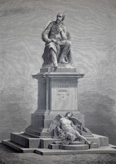 Monument in Lübeck for Emanuel Geibel, Franz Emanuel August Geibel (born 17 October 1815 in Lübeck,