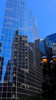 Canada, Montreal panoramic skyline in downtown financial, business and technology city center