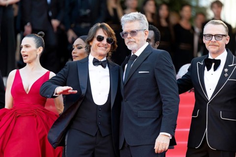 Cannes, France - 14.5.2024: Angela Bassett, Tom Cruise, Christopher McQuarrie and Simon Pegg during