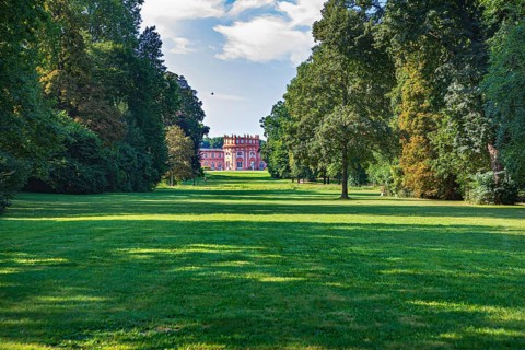 Biebrich Palace and Park near Wiesbaden in Hesse, Germany