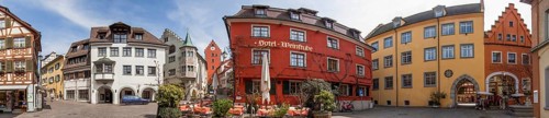 Meersburg Lake Constance Old Town Panorama Germany