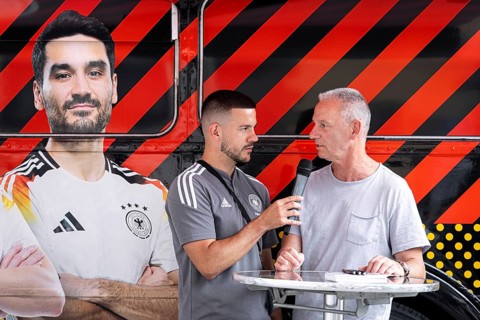 Former Bundesliga player and German international Ralf Falkenmayer is interviewed about EURO 2024