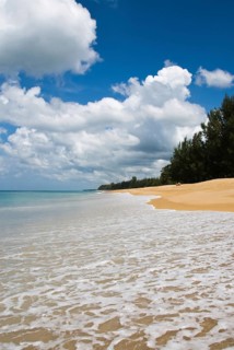 Mai Khao Beach in the north of the Thai holiday island Phuket, Thailand, Siam, Asia, Southeast