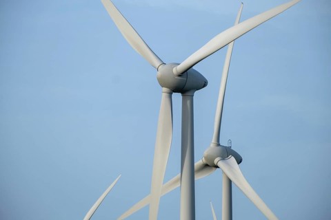 Norden, Lower Saxony, Germany - Wind turbines, wind farm near Norden in East Frisia