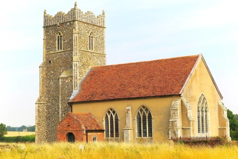 Priory church of Saint Mary, Letheringham, Suffolk, England, UK