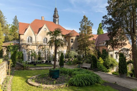 Thürmsdorf Castle and Park, Struppen, Saxon Switzerland, Saxony, Germany