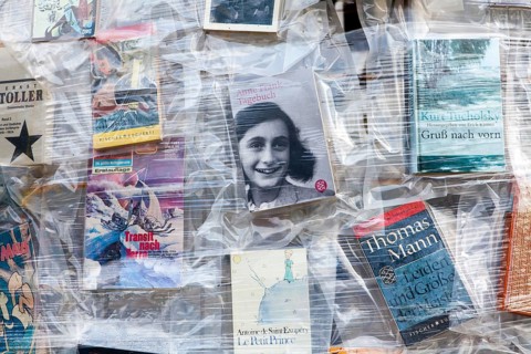 'The Parthenon of Books' by the Argentinian conceptual artist Marta Minujin, banned books,