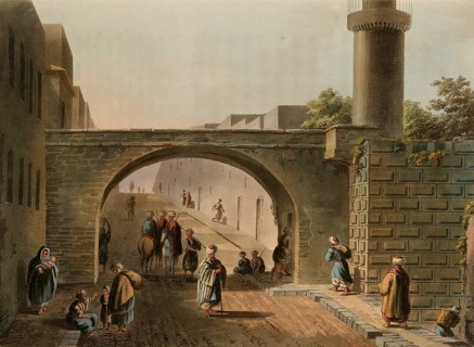 Historical Palestine, Remains of a tower on Mount Zion, Historical, digitally restored reproduction