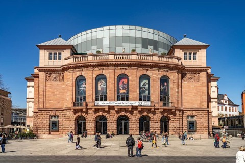 The State Theatre in Mainz, Rhineland-Palatinate, Germany