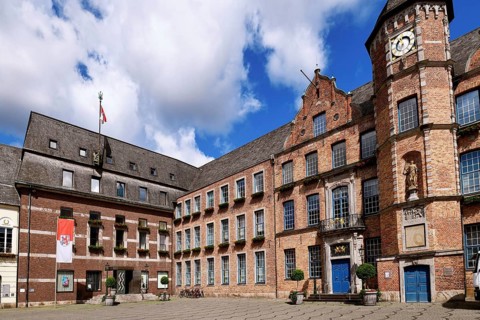 Düsseldorf, Germany - June 9th 2026: City Hall on Marktplatz in the historic Old Town. Landmark