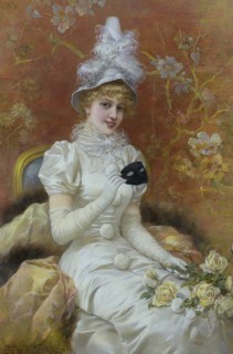 Unmasked Beauty, painting by Émile Eisman-Semenowsky, French painter of Polish descent, 1853-1918,