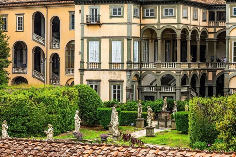 Palazzo Pfanner historic city centre, Lucca, Tuscany, Italy