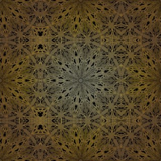 Geometric gold lace seamless pattern. Arabic tile lattice vector background.