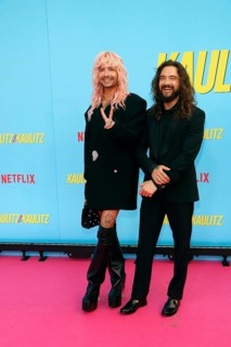 Bill and Tom Kaulitz at the premiere of the Kaulitz & Kaulitz (Netflix) reality series at the