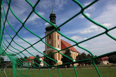 Rosenthal pilgrimage church in Ralbitz-Rosenthal, central pilgrimage site of the Catholic Sorbs,