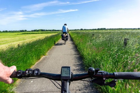 Cycle tour on well-maintained cycle paths in the Netherlands, in the Veluwe region, between