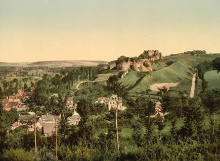 Ruins of the Castle of Arques, Dieppe, town in the Seine-Maritime département in the Normandy