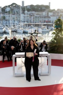 Cannes, France - 24.5.2024: Mascha Schilinski, winner of the Jury Prize for the film Sound of