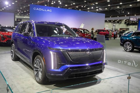 Detroit, Michigan USA - 10 January 2025 - The 2026 Cadillac Vistiq at the 2025 Detroit Auto Show