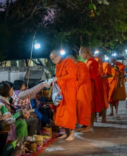 Morning Alms ceremony, Luang Prabang, Laos