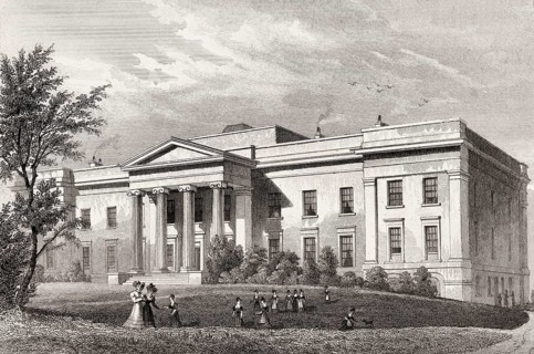 New Merchant Maiden Hospital, Lauriston Lane, Edinburgh, Scotland, 19th century, from Modern Athens