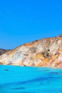 Fyriplaka beach, Milos Island, Cyclades Islands, Greece