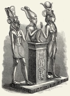 Altägyptische Gottheiten, Isis, Osiris, Horus