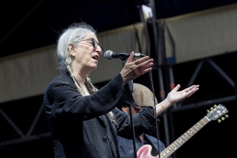 Patti Smith, singer, songwriter, USA, Patti Smith Quartet, open air at the Citadel Music Festival,