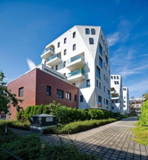 Riverhouses Leipzig, design by Denda architects, attractive modern architecture, modern building