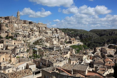Old town, Sassi, Sassi di Matera cave settlements, UNESCO World Heritage Site, Matera, Basilicata,