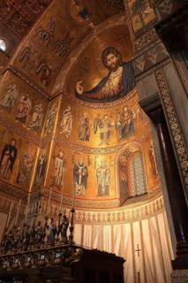 City of Monreale, in the Cathedral of Santa Maria Nuova, Unesco World Heritage Site, Sicily, Italy