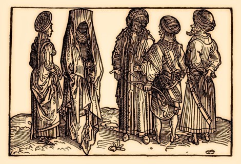 Saracens and Indian priests, Bernhard von Breidenbach, Peregrinatio in terram sanctam, 1486