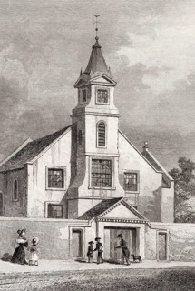 Chapel of Ease, St Cuthbert's, Edinburgh, Scotland, 19th century, from Modern Athens by Th. H.