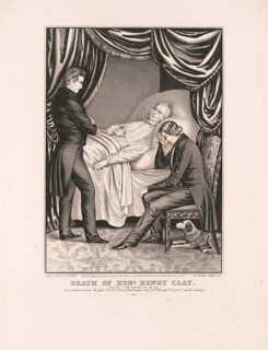 Henry Clay (1777–1852), an influential US politician and Senator from Kentucky, lies on his