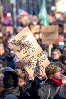 Demonstration of more than 14000 people against the AfD and the Merz-CDU and their asylum policy,