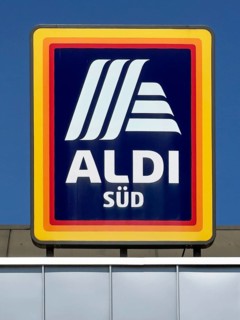 Logo of supermarket chain discounter Aldi Süd, Germany